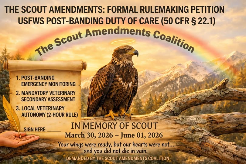 Petition Over Bald Eaglet "Scout" Calls for Modernized Federal Eagle Protection Regulations