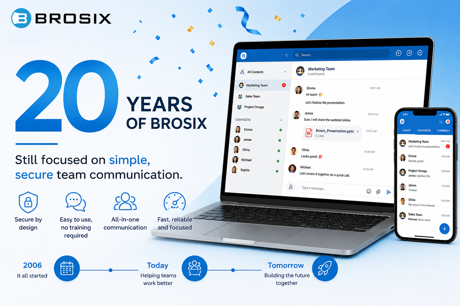 Brosix Reaches 20-Year Milestone in Private Team Communication, Launches Anniversary Offer for SMBs