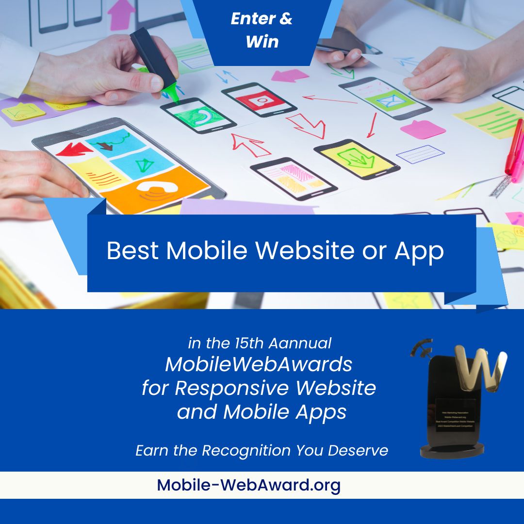 Best Mobile Websites and Best Mobile Apps of 2026 to be Named by Web Marketing Association
