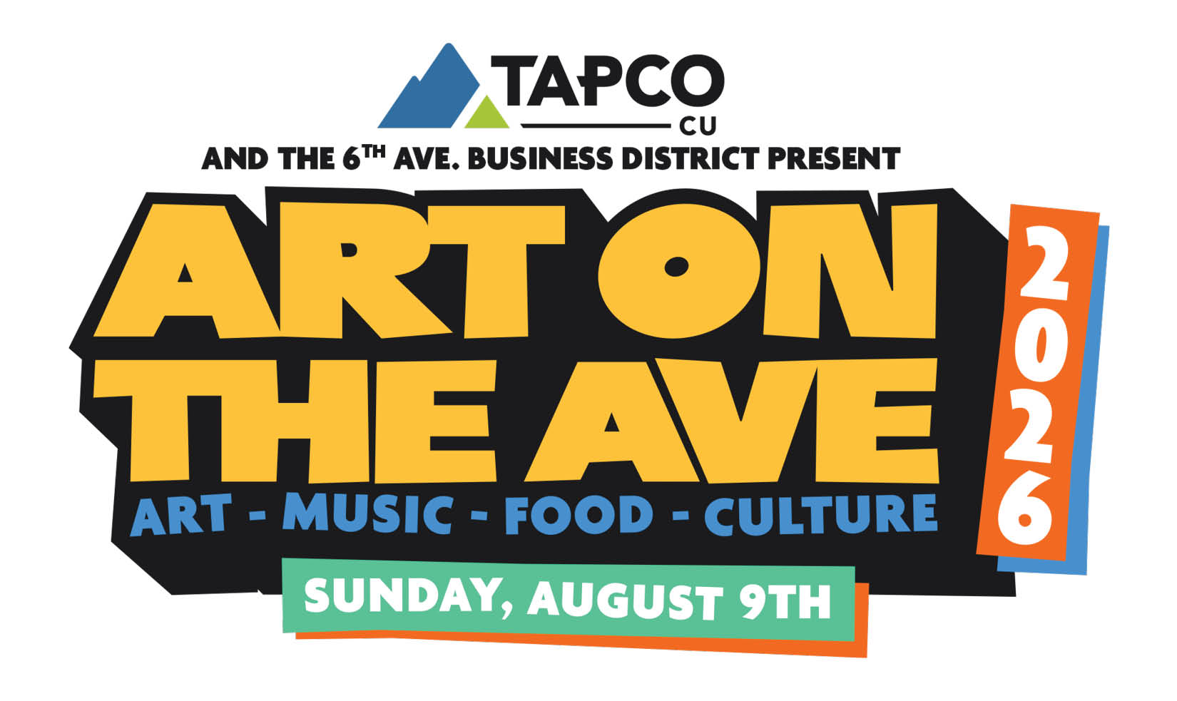 TAPCO Credit Union and 6th Ave. Business District Present Art on the Ave 2026