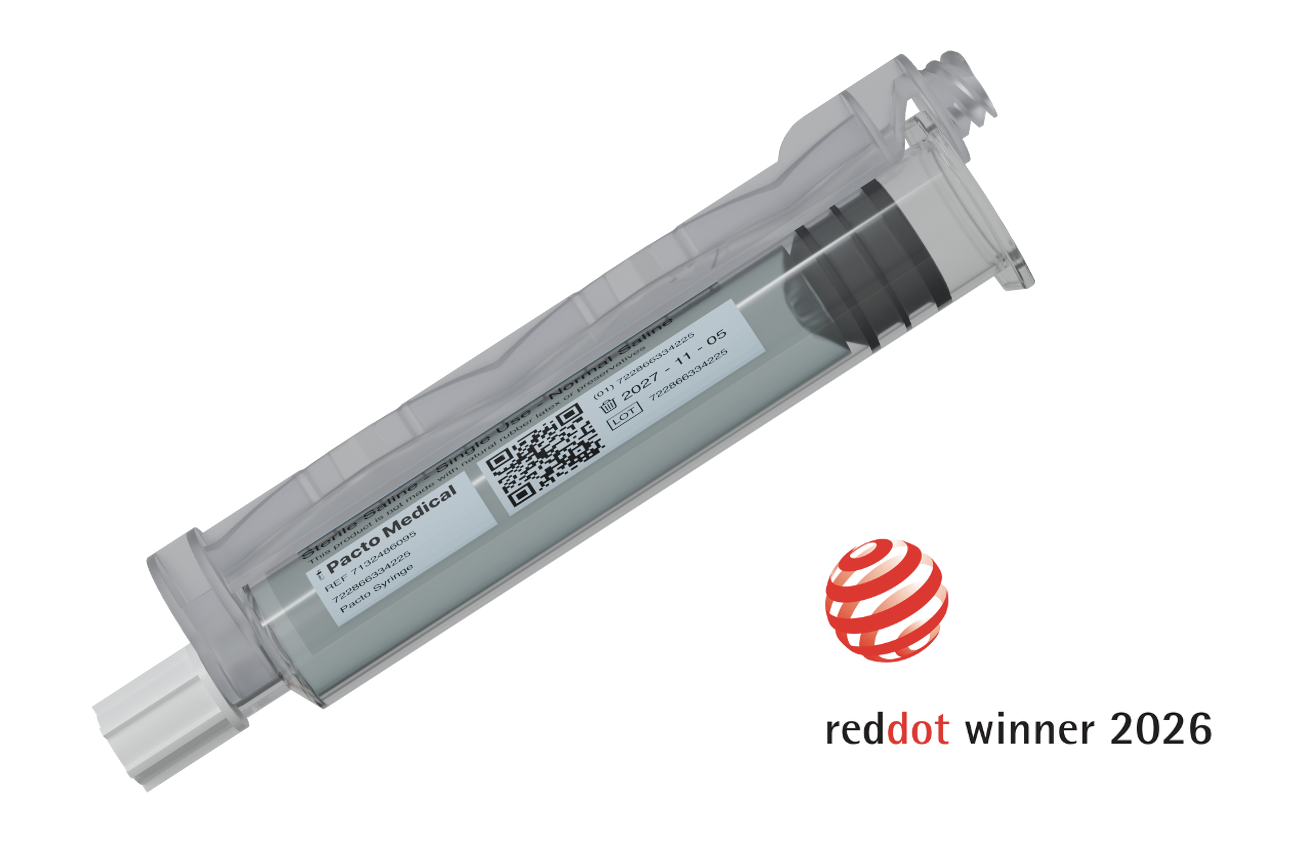 Pacto Medical Wins Red Dot Design Concept Award 2026 for Slimshot® Compact Prefilled Syringe