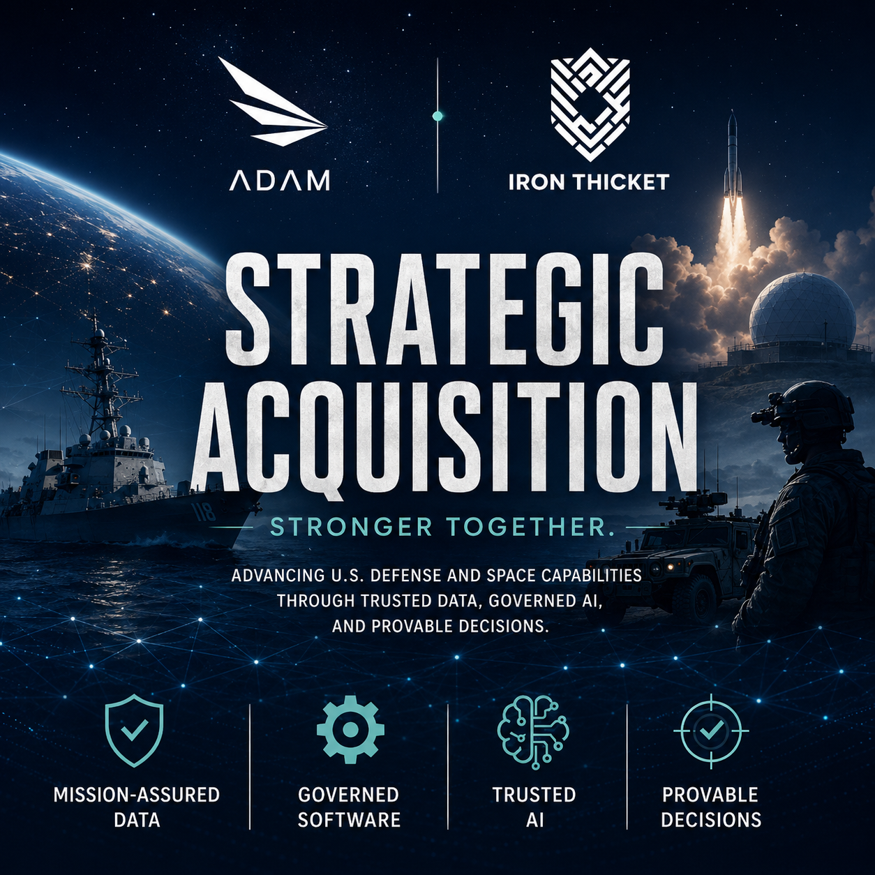 ADAM Aerospace Acquires Position in Iron Thicket to Advance Mission-Assured Software and Governed AI