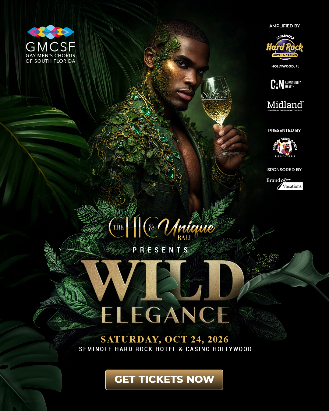 Gay Men’s Chorus of South Florida’s Fundraiser, The Chic and Unique Ball, Returns with Wild Elegance