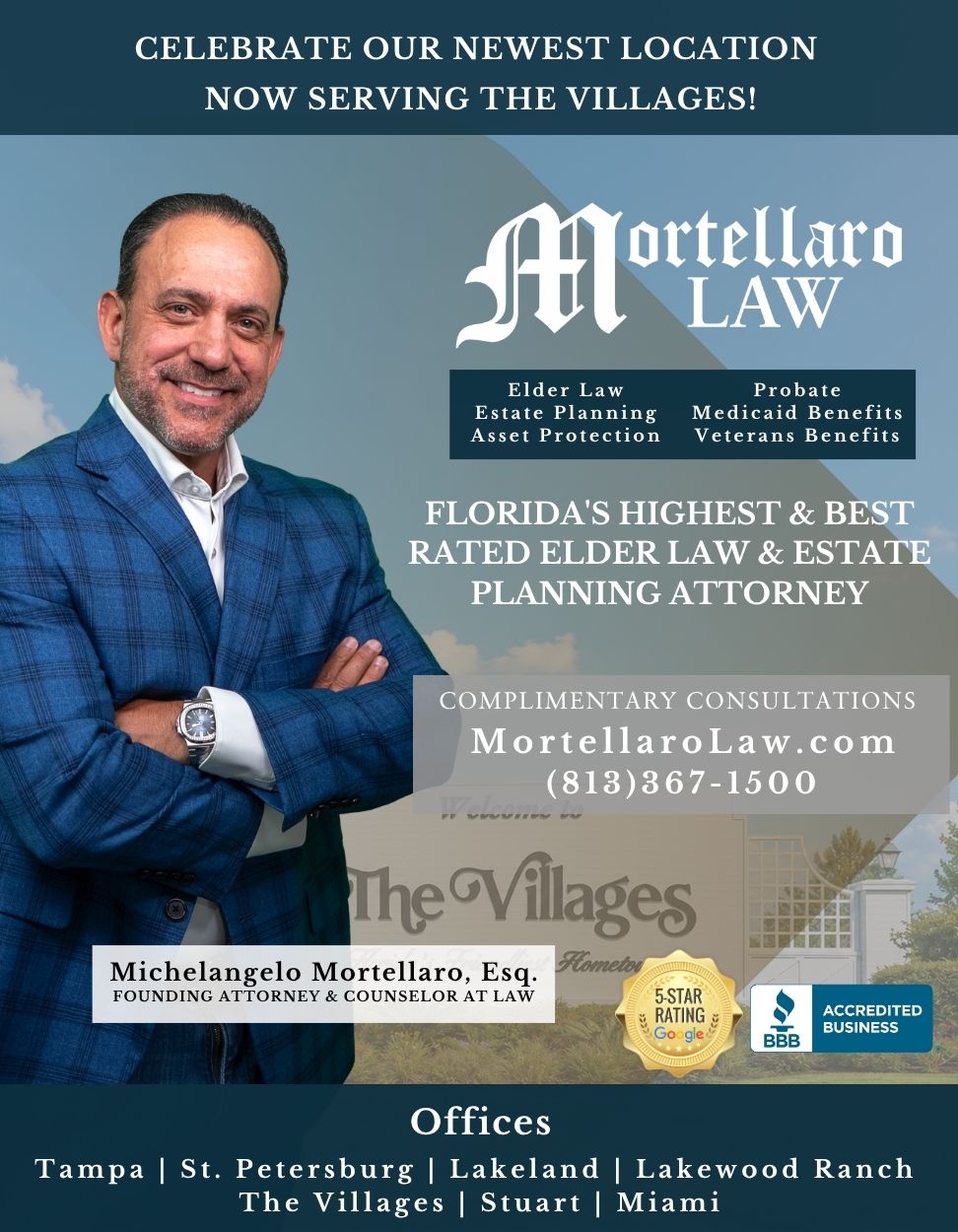 Mortellaro Law Celebrates New Location at The Villages with August 14 Ribbon-Cutting Ceremony