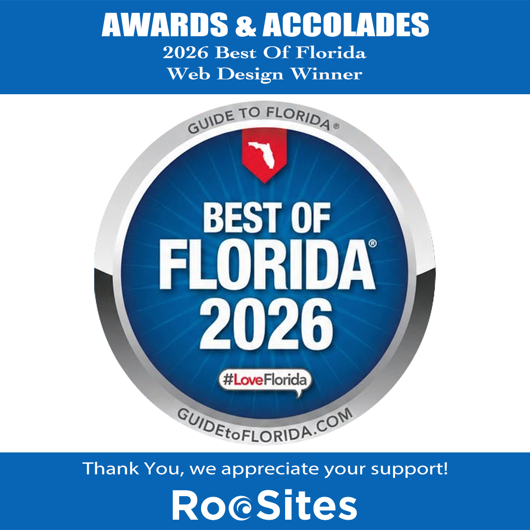 RooSites Web Development, LLC Named Best of Florida® Winner for Web Design for Fifth Consecutive Year