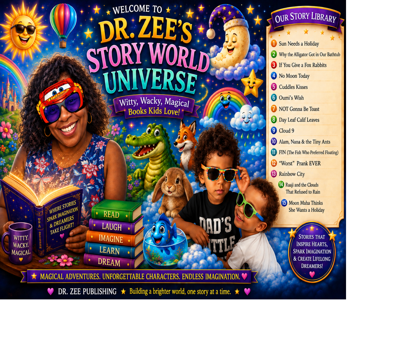 Dr. Zee Publishing Expands Its Story World Universe with a New Collection of Witty, Wacky, Whimsical Children’s Stories