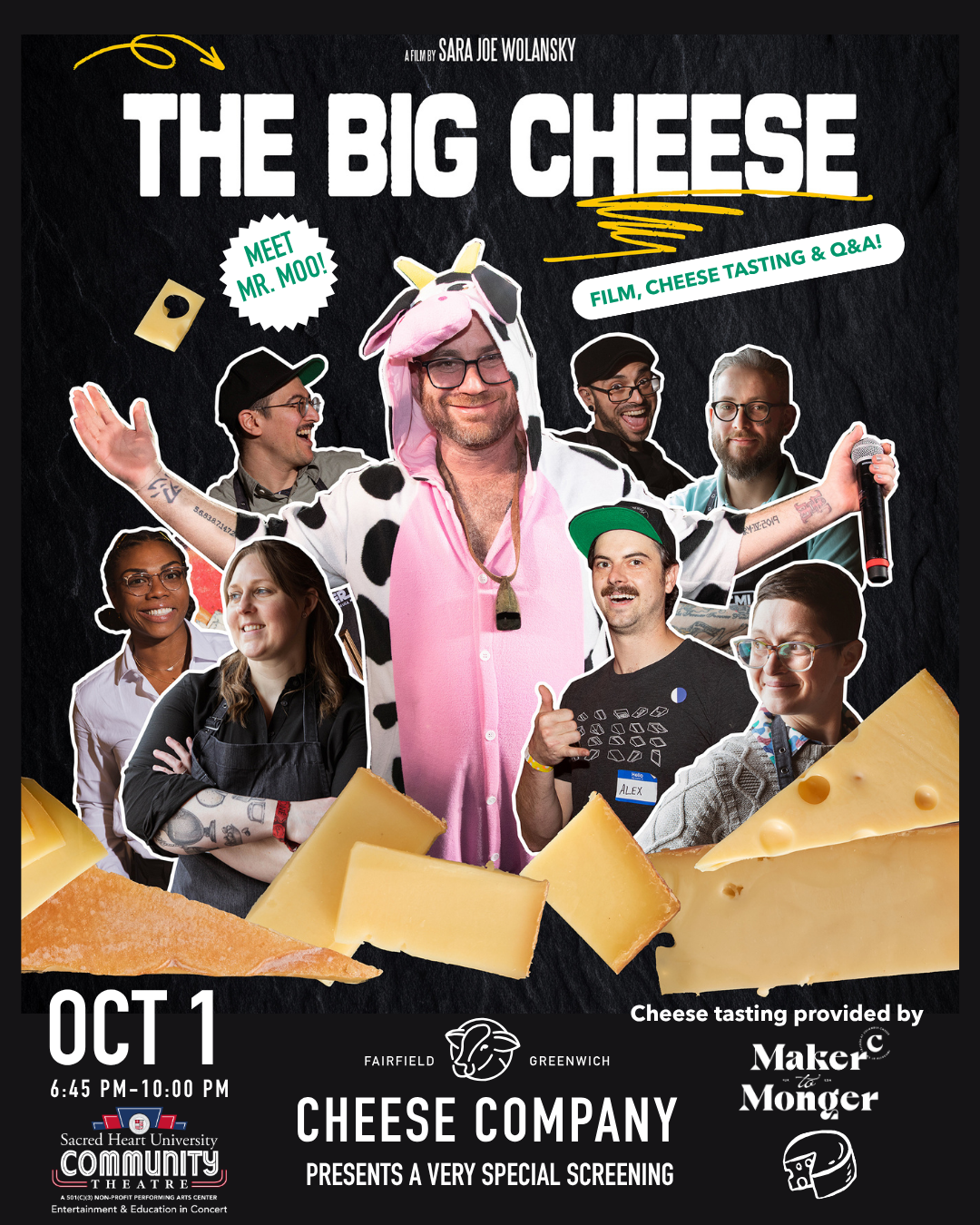 Fairfield Cheese Company to Host Screening of Award-Winning Documentary "The Big Cheese," Featuring In-Person Appearance by Film's Star