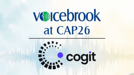 Voicebrook to Give First Live Demonstrations of Cogit™ by Voicebrook at CAP26