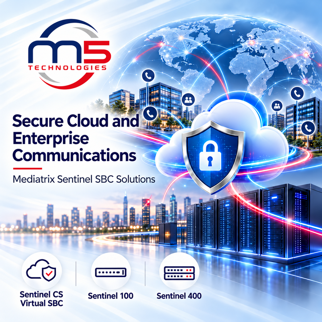 M5 Technologies Advances Secure Cloud and Enterprise Communications with Mediatrix Sentinel Virtual SBC and Session Border Controller Solutions