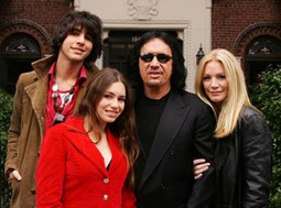 Gene Simmons & Shannon Tweed with Children Nick & Sophie