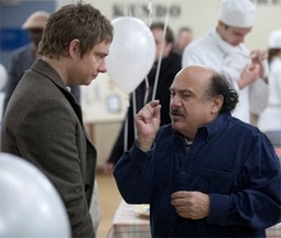 Martin Freeman & Danny DeVito in The Good Night