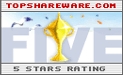 Top Shareware 5 Star award