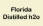 Florida Distilled h2o