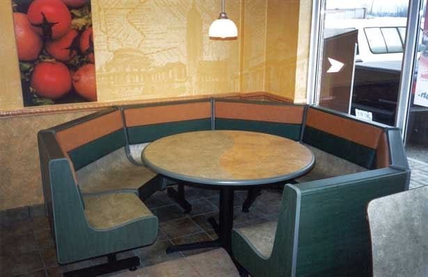 Interior of Subway® Corner Table Image