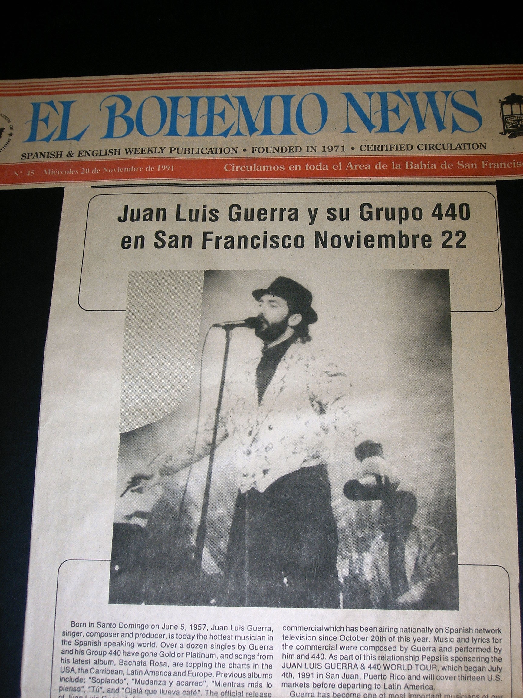 Pepsi/Juan Luis Guerra Tour Image