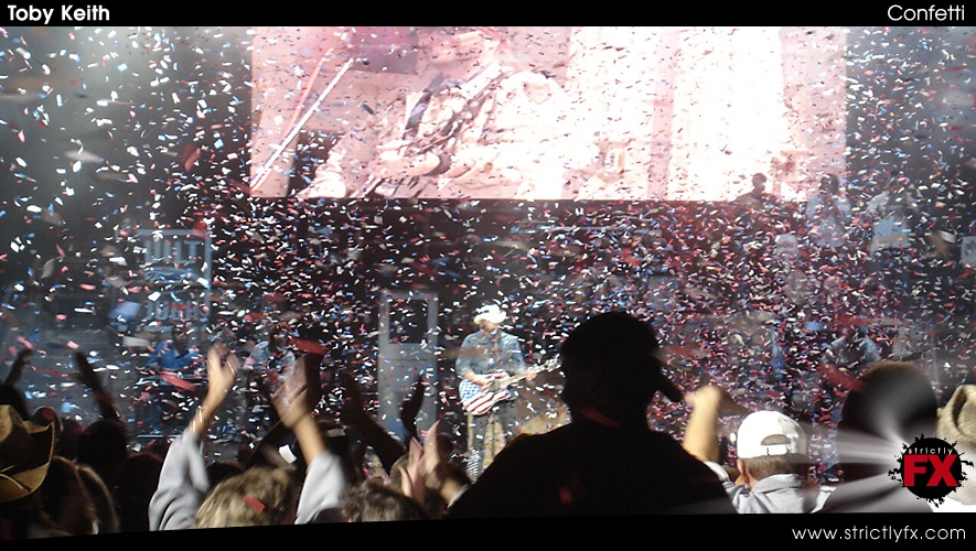 Confetti from the Toby Keith Tour Image