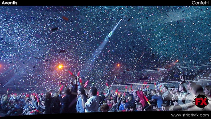 Confetti from an Aventis corporate show Image
