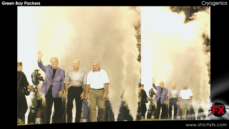 CO2 Jets used for the Green Bay Packers Image