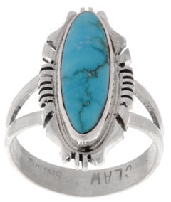 Turquoise & Silver Ring Image