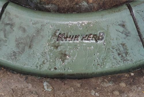 Operators can promote their service by permanently stamping the Kwik Kerb logo etc. on completed job Image