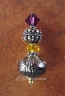 Genuine Citrine & Grape Crystal with Sterling Silver Bella Topper Image