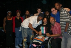 Disabled Hurricane Katrina Survivor/Dancer and Disabled Police Officer/ Writer Creating a Storm Onstage in Katrina Play