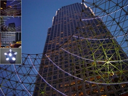 LED Light Bulbs Made a Long-Lasting “Star-Like” Scene at Ernst & Young Plaza in downtown Los Angeles