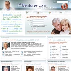 1stDentures.com Consumer Portal Launches, Making Dentures a Little Easier