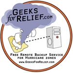 GeeksForRelief.com Launches Online Data Backup Consortium, Provides Free Remote Data Backup Services in Hurricane Zones