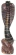 Black cobra sculpture made of tropical wood