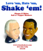 Fun Shakers LLC Want to Shake Up Your Dinner Parties with Obama and Biden Salt and Pepper Shakers, Available Now