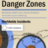 HomeownersInsurance.org's Danger Zones - Worldwide Deaths from Natural Disasters (Infographic)