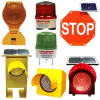 Solar Powered LED Warning Lights for the Road and Construction Industry Offers Maintenance Free, 24 Hour Solar Flashing by Lumastrobe Warning Lights
