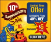 Online Shopping Mall MyReviewsNow.net Promotes HostGator Huge 10th Anniversary Sale Only on October 22