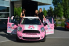 Each One, Tell One Receives a Pink-and-White Polka Dot Mini-Cooper to Help with Dense-Breast Tissue Awareness