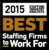 2015 Best Staffing Firm to Work for and to Temp For