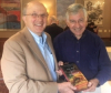 Novelist Dick Pirozzolo Presents a Copy of His "Escape from Saigon" to Gov. Michael Dukakis