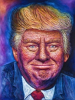 Artist Michelle Larsen Creates Large 3D Painting of Donald Trump