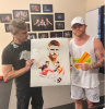 First Edition Giclee of “CANELO – No Boxing. No Life.” Autographed by the Boxer Meets the Collector of the Original Painting During Miami Swim Week 2023