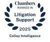 Colley Intelligence Recognized in Chambers Litigation Support Guide 2025