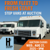 Huisman Auctions Announces Fleet Liquidation of Ford E-450 Step Vans Across California