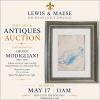 Modigliani Masterpiece Headlines Extraordinary Fine Art & Antiques Auction at Lewis & Maese
