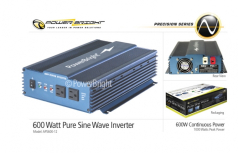 Power Bright APS600-12 12 Volt Pure Sine Wave Power 600W Inverter