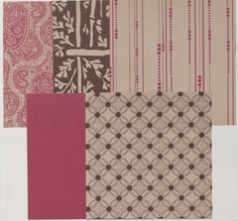Red & Brown 6 x 6 Paper Pack for Scrapbooks