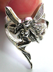 Contemporary silver jewelry wholesaler wholesale fairy lady sterling silver ring