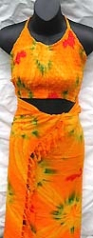 Beach wear and summer dress wholesaler wholesale sarong and strethcy top set