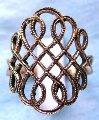 Celtic Knot ring, no beginning or end, Celtic Infinity Knot jewelry inspired by Irish Celtic history
