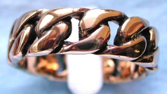 Wholesaler and distributor of ring jewelry online offering bronze ring in double twisted pattern des