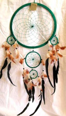 Dream catcher wholesaler supplier wholesale top large circle with 4 mini circles feather dream catch
