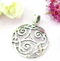 Body celtic jewelry shopping sterling silver pendant with cut-out celtic knot pattern